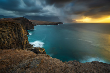 Gran Canaria coast near Agaete in Canary Islands.