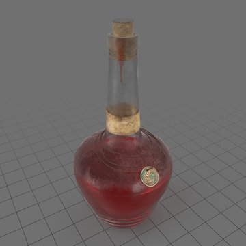 Old alcohol bottle