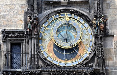 old astronomical clock, city Prague, Czech republic, Europe