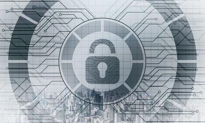 Virtual locking mechanism on background downtown