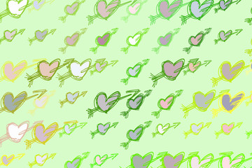 Love for valentine day abstract, hand drawn texture, backdrop or background. Party, decoration, greeting & creative.