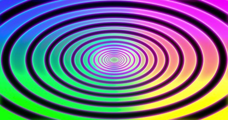 Abstracts rainbow spiral psihodelic tunnel background. animation. Virtual reality future design . 3D rendering