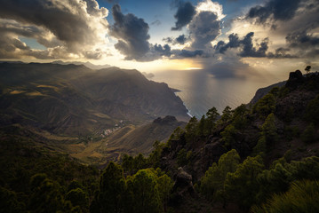 Gran Canaria coast near Agaete in Canary Islands.