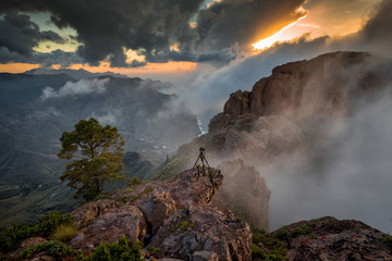 Gran Canaria coast near Agaete in Canary Islands.
