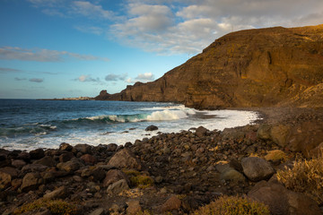 Gran Canaria coast near Agaete in Canary Islands.