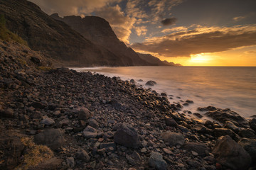 Gran Canaria coast near Agaete in Canary Islands.