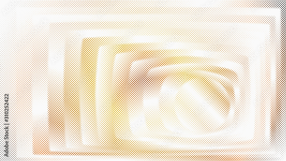 Aufkleber dot gold background, great design for any purposes. gradient dotted background. dot texture backdrop