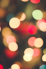 Fototapeta premium Christmas bokeh lights