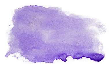 abstract background purple paint on paper watercolor stain, with texture of spreading paint