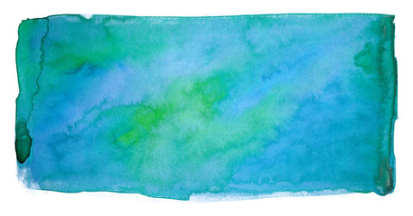 watercolor stain paint stain blue with green