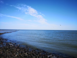 Meer, Hintergrund, Wasser, Himmel