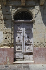 Old Tür. Architekt in Malta. 