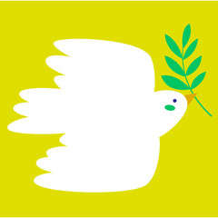Paloma de la paz, gráfico vectorial