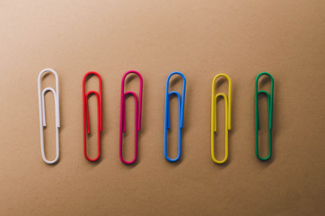 braces of different lights lying on a brown background