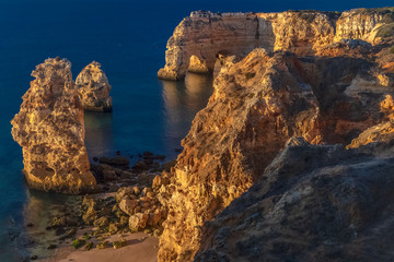 Portugal, Algarve, Landschaft bei Praia da Marinha
