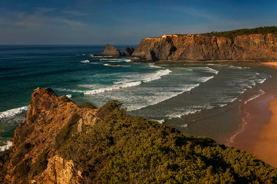 Portugal, Algarve, Praia de Odeceixe Mar, Landschaft bei Odeceixe