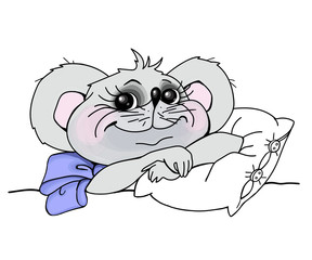 Rat, mouse, Funny animal in the Chinese zodiac, Chinese calendar, 3d vector icon