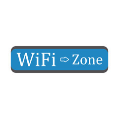 Wifi zone sign. Vector illustration of a location symbol.