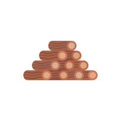 Firewood winter color icon. Elements of winter wonderland multi colored icons. Premium quality graphic design icon on white background