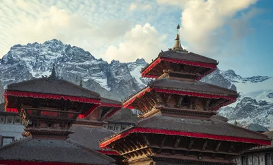 Printed roller blinds Himalayas ancient Nepali city of Himalayas.