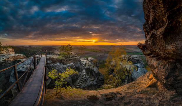 Drabske Svetnicky, Czech Republic, Great spot with an amazing view, sunset sunrise