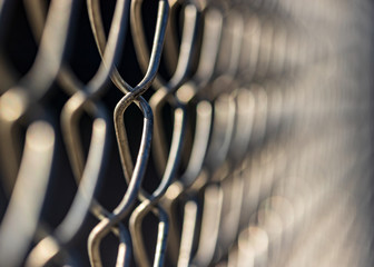 closeup of wire fence