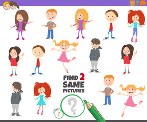 find two same children characters game for kids