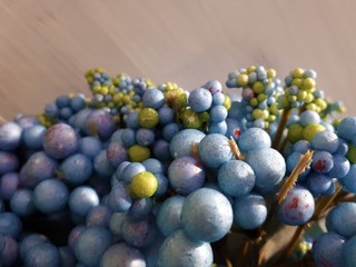  abstract decorative background with blur / bokeh effect in the form of blue balls for decorating...