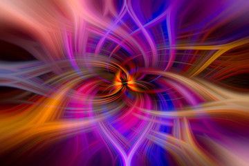 Swirls of colour make an interesting neon lotus pattern could be used as a background