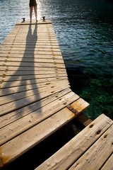 Person Standing On Jetty