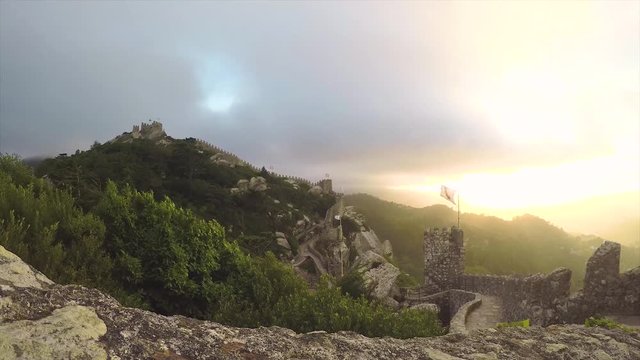 Portugal Castelo dos Mouros / Moorish Castle in Sintra
