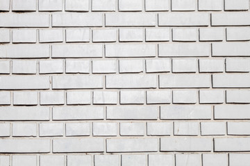 White Bricks Wall Texture Close Up
