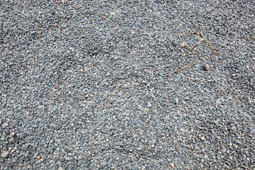 Close-up of fine gravel pile