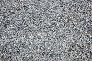 Close-up of fine gravel pile