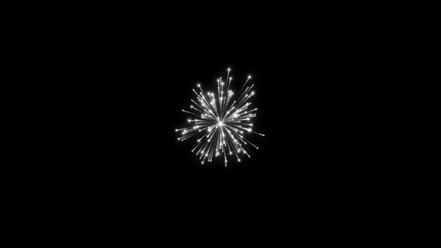 Red Fireworks with Alpha Channel(Transparent Background) 4k 30 Fps 