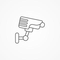 Security camera vector icon sign symbol