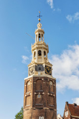 Fototapeta na wymiar Montelbaans tower, Amsterdam