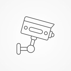 Security camera vector icon sign symbol