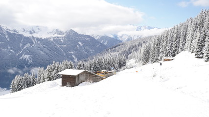 Fototapeta na wymiar Winterlandschaft in Österreich