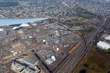 Bayway Refinery in Elizabeth City, New Jersey, USA.