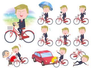 Naklejka premium no face Blond hair suit man_city cycle