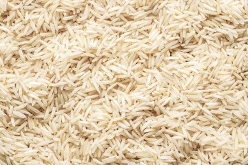 Uncooked indian long rice.