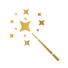 magic wand icon- vector illustration