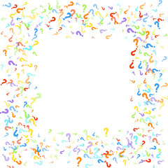 Question marks Quiz doubt survey faq public poll.