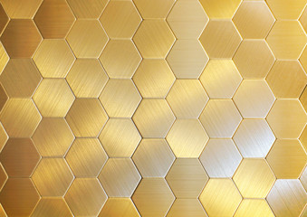 Gold hexagons, there are a lot of figures