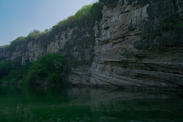 Sumidero canyon from a boat