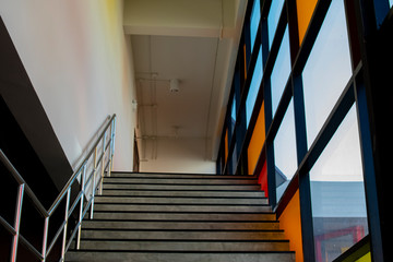  Stairs and colorful glass