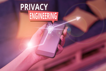 Handwriting text Privacy Engineering. Conceptual photo engineered systems provide acceptable levels of privacy