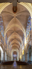 Fototapeta premium Troyes, France - 09 08 2019: St. Peter St. Paul's Cathedral