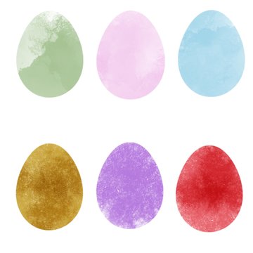 Illustration of easter eggs. Textured multicolored textured Easter eggs
